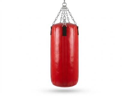 Mahzaib Pro Red Heavy Punching Bag with Chains